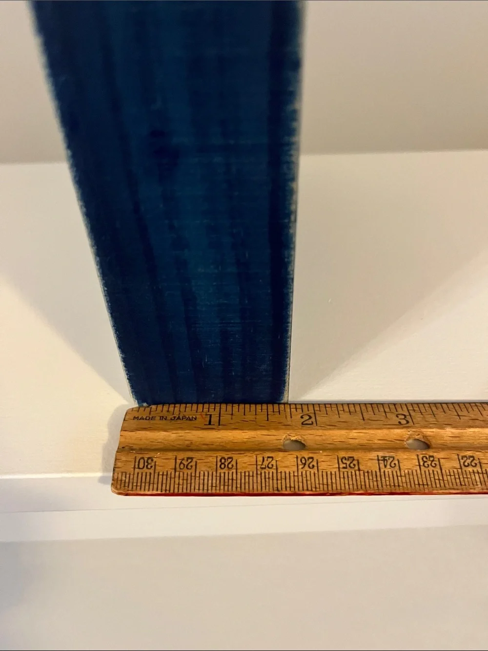 Blue 'Wash Brush Floss Flush' wooden Bathroom Sign 11x6x1.5 inches